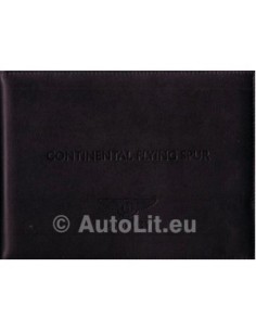 2005 BENTLEY CONTINENTAL FLYING SPUR INSTRUCTIEBOEKJE ENGELS