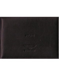 2006 BENTLEY AZURE INSTRUCTIEBOEKJE DUITS