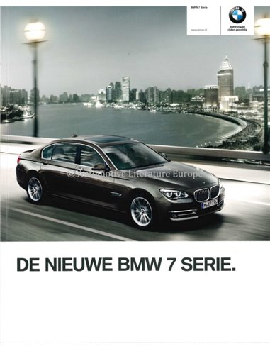 2012 BMW 7 SERIE BROCHURE NEDERLANDS