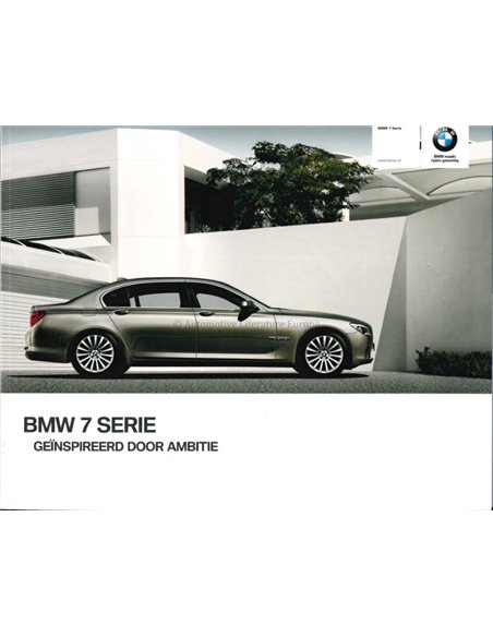 2009 BMW 7 SERIES BROCHURE DUTCH