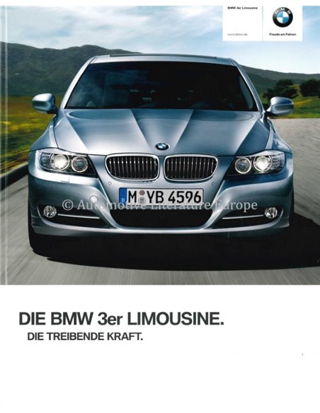 2009 BMW 3 SERIE SEDAN BROCHURE DUITS