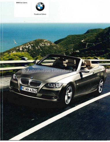 2008 BMW 3 SERIES CONVERTIBLE BROCHURE GERMAN