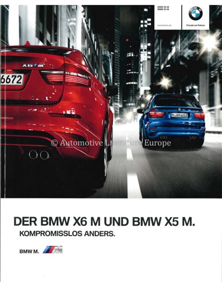 2009 BMW X5 M & X6 M BROCHURE DUITS