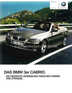 2009 BMW 3 SERIES CONVERTIBLE BROCHURE GERMAN