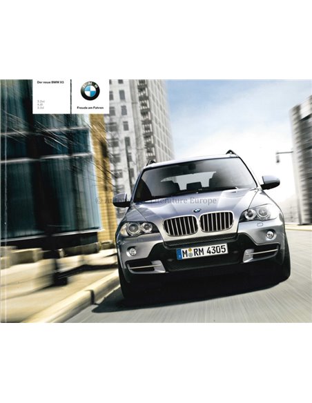 2007 BMW X5 PROSPEKT DEUTSCH