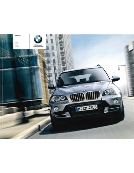 2008 BMW X5 BROCHURE DUTCH