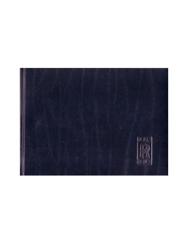 1993 ROLLS ROYCE SILVER SPIRIT III INSTRUCTIEBOEKJE ENGELS