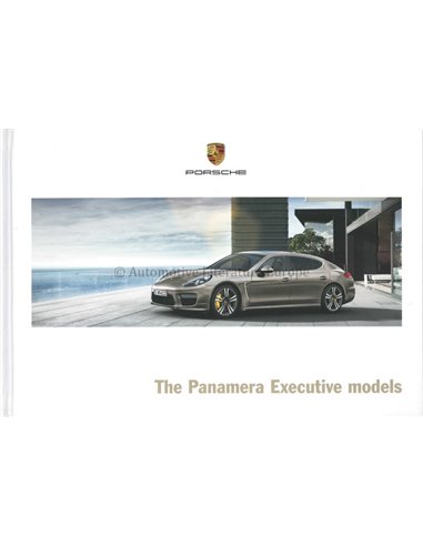 2015 PORSCHE PANAMERA EXECUTIVE MODELLE HARDCOVER PROSPEKT ENGLISCH