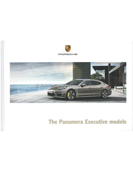 2015 PORSCHE PANAMERA EXECUTIVE MODELLEN HARDCOVER BROCHURE DUITS