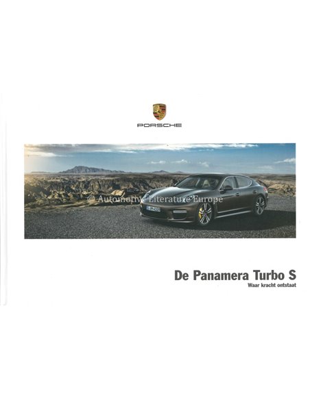 2015 PORSCHE PANAMERA TURBO S HARDCOVER BROCHURE DUTCH