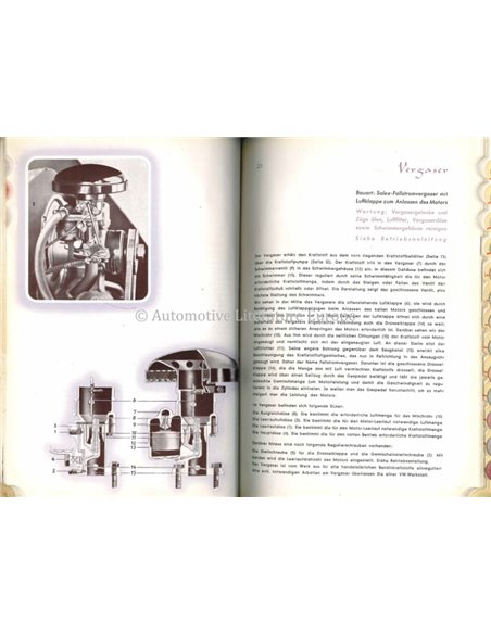 1938 KDF WAGEN BETRIEBSANLEITUNG DEUTCH