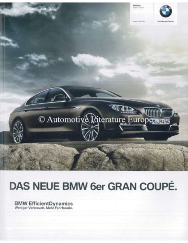 2012 BMW 6ER GRAN COUPÉ PROSPEKT DEUTSCH