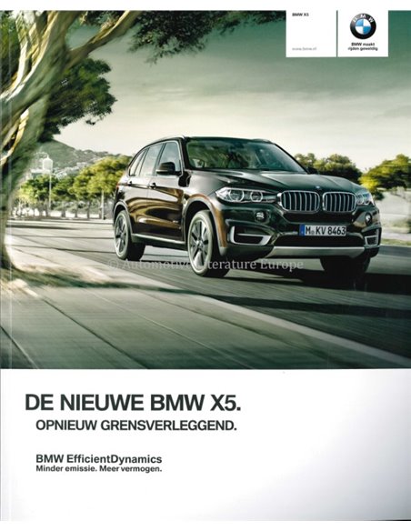 2013 BMW X5 PROSPEKT NIEDERLANDISCH