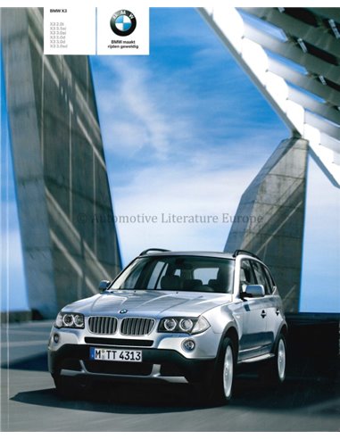 2008 BMW X3 BROCHURE DUTCH