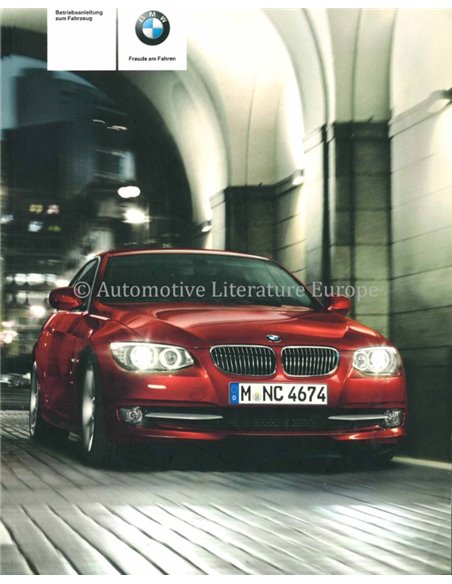 2010 BMW 3 SERIE COUPÉ CABRIO INSTRUCTIEBOEKJE DUITS