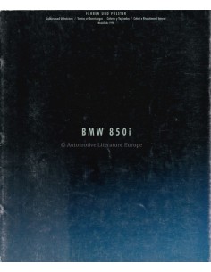 1990 BMW 8 SERIE KLEUREN EN...