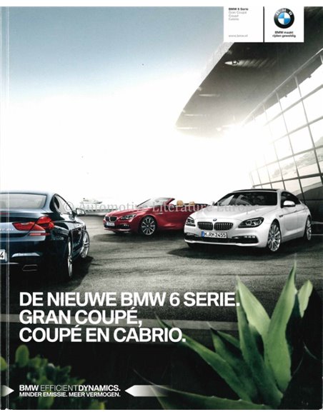 2015 BMW 6 SERIES BROCHURE DUTCH