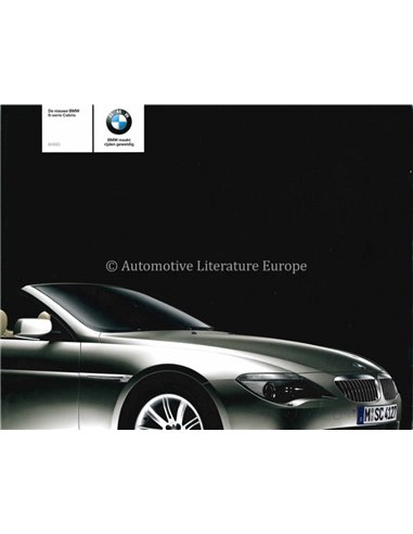 2003 BMW 6 SERIE CABRIOLET BROCHURE NEDERLANDS