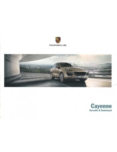 2015 PORSCHE CAYENNE GARANTIE & WARTUNG NIEDERLÄNDISCH