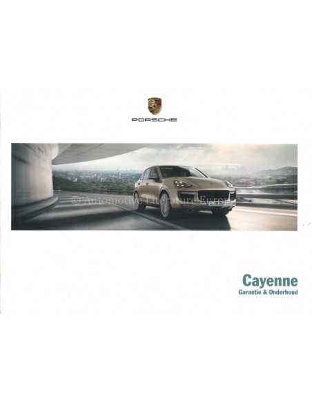 2015 PORSCHE CAYENNE GARANTIE & WARTUNG NIEDERLÄNDISCH