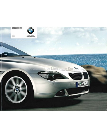 2004 BMW 6ER COUPE CABRIO PROSPEKT NIEDERLÄNDISCH