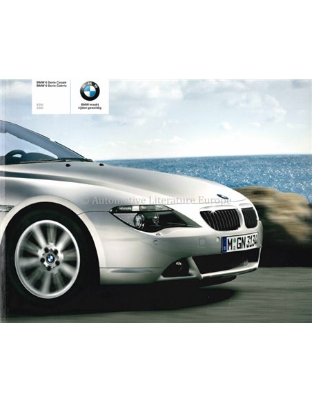 2006 BMW 6 SERIES COUPE CABRIO BROCHURE DUTCH