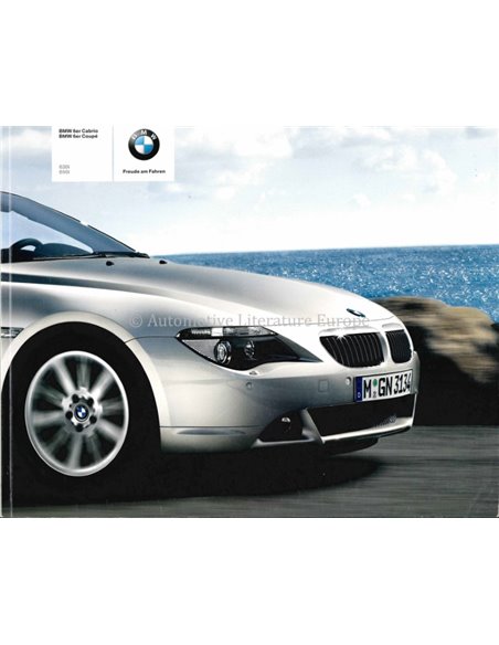 2006 BMW 6ER COUPE CABRIO PROSPEKT NIEDERLÄNDISCH