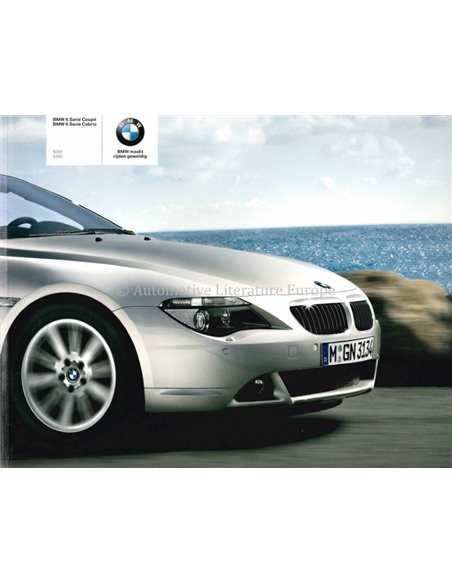 2006 BMW 6 SERIE COUPE CABRIO BROCHURE NEDERLANDS