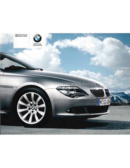 2008 BMW 6 SERIES COUPE CABRIO BROCHURE DUTCH