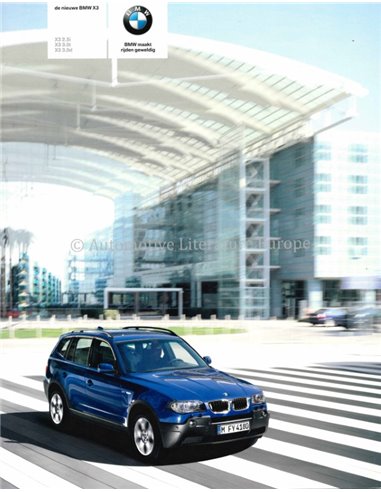 2003 BMW X3 BROCHURE DUTCH