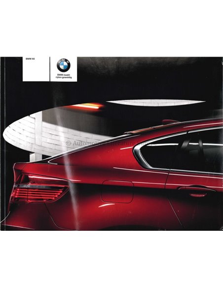 2009 BMW X6 BROCHURE DUTCH