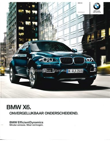 2013 BMW X6 PROSPEKT NIEDERLANDISCH