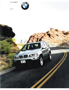 2000 BMW X5 PROSPEKT ENGLISCH