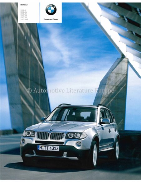 2007 BMW X3 PROSPEKT DEUTSCH