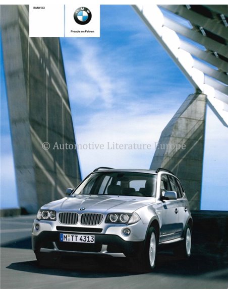 2008 BMW X3 PROSPEKT DEUTSCH