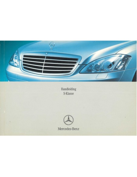 2005 MERCEDES BENZ S CLASS OWNERS MANUAL DUTCH