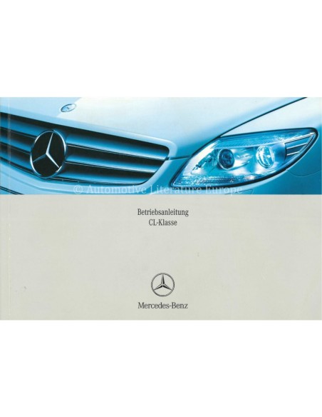 2007 MERCEDES BENZ CL CLASS OWNERS MANUAL GERMAN