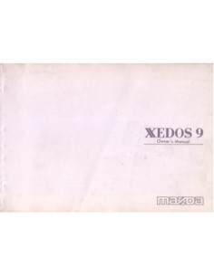 1993 MAZDA XEDOS 9 INSTRUCTIEBOEKJE ENGELS