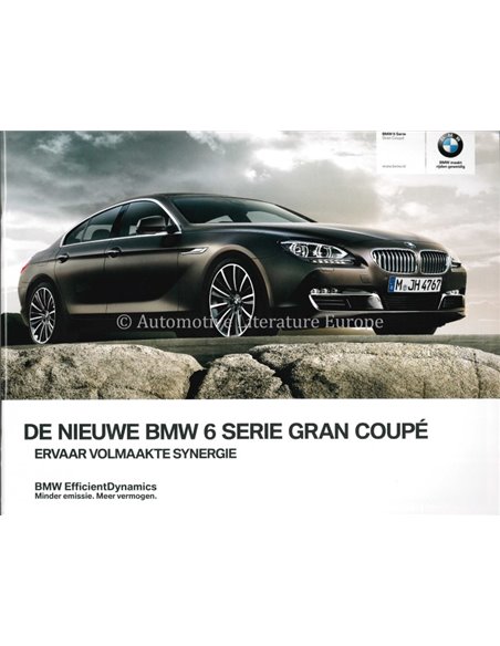 2011 BMW 6 SERIE GRAN COUPÉ BROCHURE NEDERLANDS