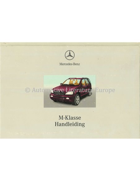 2003 MERCEDES BENZ M KLASSE BETRIEBSANLEITUNG NIEDERLANDISCH