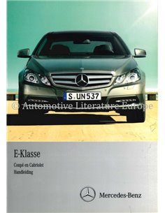 2011 MERCEDES BENZ E KLASSE BETRIEBSANLEITUNG NIEDERLÄNDISCH