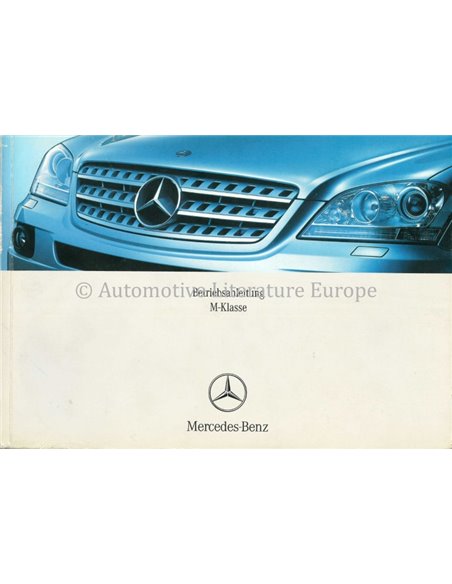 2006 MERCEDES BENZ M KLASSE BETRIEBSANLEITUNG ITALIENISCH