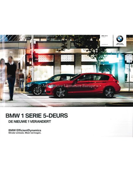 2011 BMW 1 SERIE BROCHURE NEDERLANDS