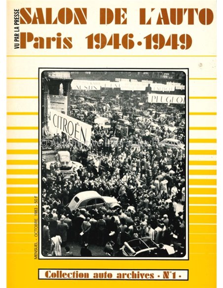 SALON DE L'AUTO PARIS 1946-1949 -BOEK