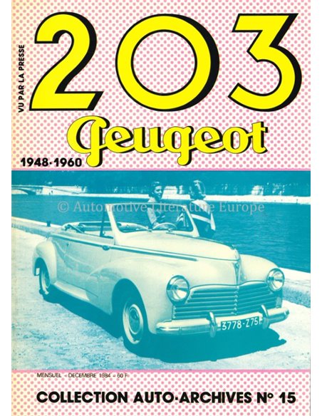 203 PEUGEOT 1948-1960 - BOOK