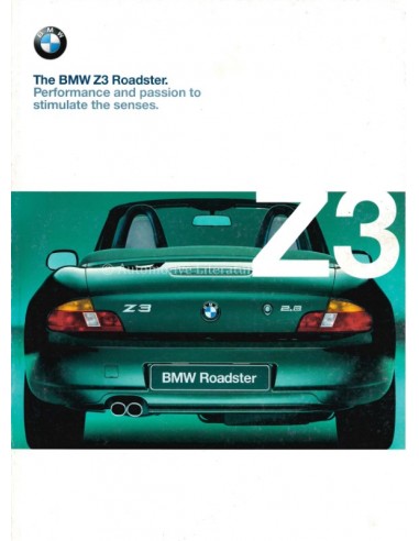 1999 BMW Z3 ROADSTER BROCHURE ENGLISH