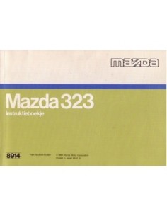 1989 MAZDA 323 INSTRUCTIEBOEKJE NEDERLANDS FRANS