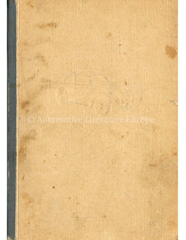 1938 KDF WAGEN BETRIEBSANLEITUNG DEUTCH