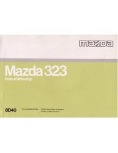 1992 MAZDA 323 INSTRUCTIEBOEKJE NEDERLANDS