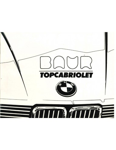 1984 BMW 3 SERIES BAUR TOPCABRIOLET OWNERS MANUAL